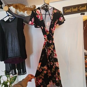 Floral Maxi wrap dress